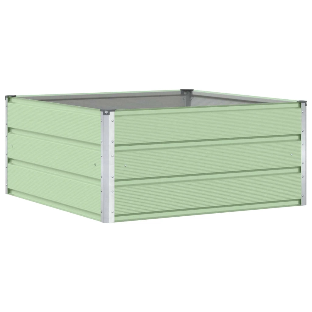 Fioriera Verde Pastello 100 x 100 x 45 cm Acciaio