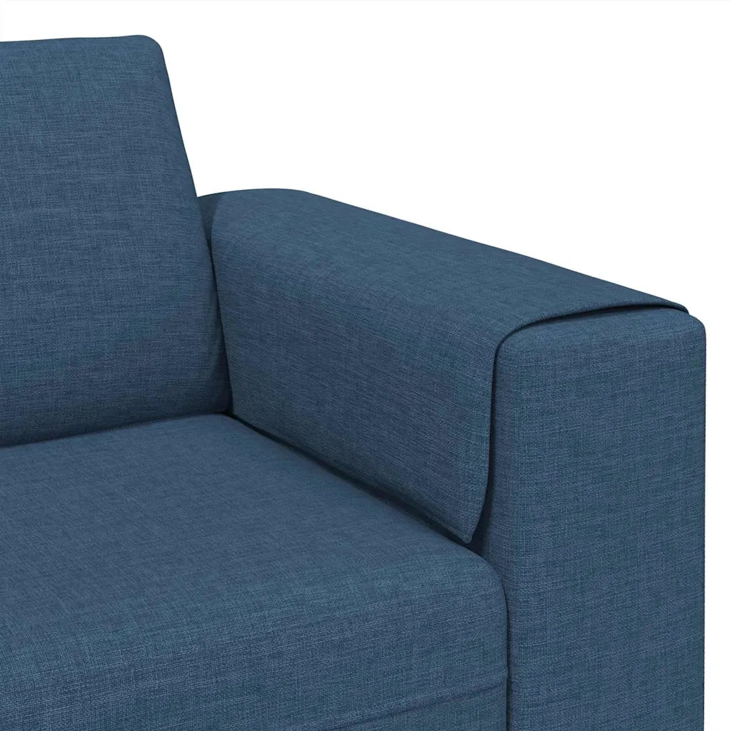 Divano per Soggiorno Blu 250 x 77 x 76 cm Poliestere 3335088
