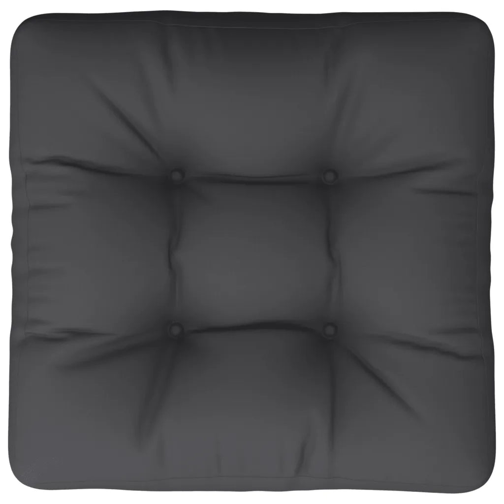 vidaXL Cuscino per Pallet Nero 60x61,5x10 cm in Tessuto
