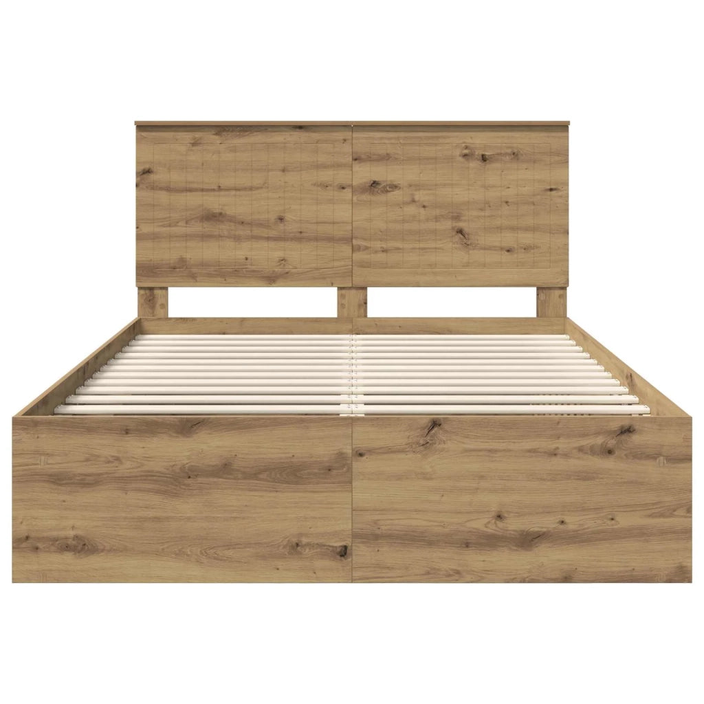 Struttura del letto Rovere Artigianale 135 x 190 cm 3411027