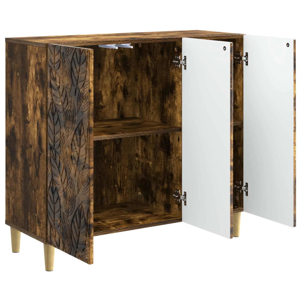 Credenza Rovere Fumo 89 x 34,5 x 80 cm Legno ingegnerizzato 895110