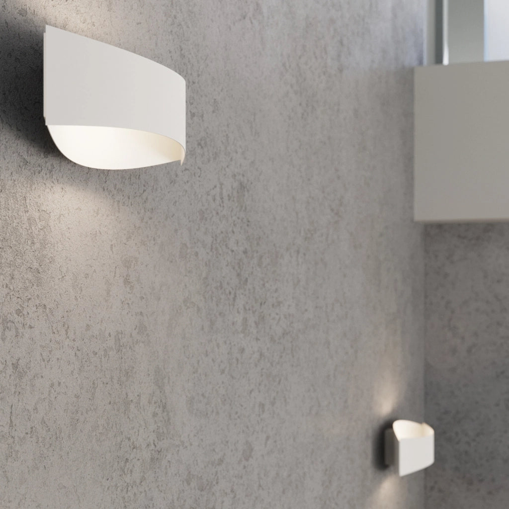 Applique parete geometrica bianca BENITO G9 8W Pure Lume