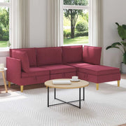 Set di divani modulari con spazio di archiviazione 4 pcs