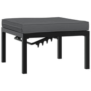 Panca da Giardino con Cuscini Nera in Alluminio CFW9804902