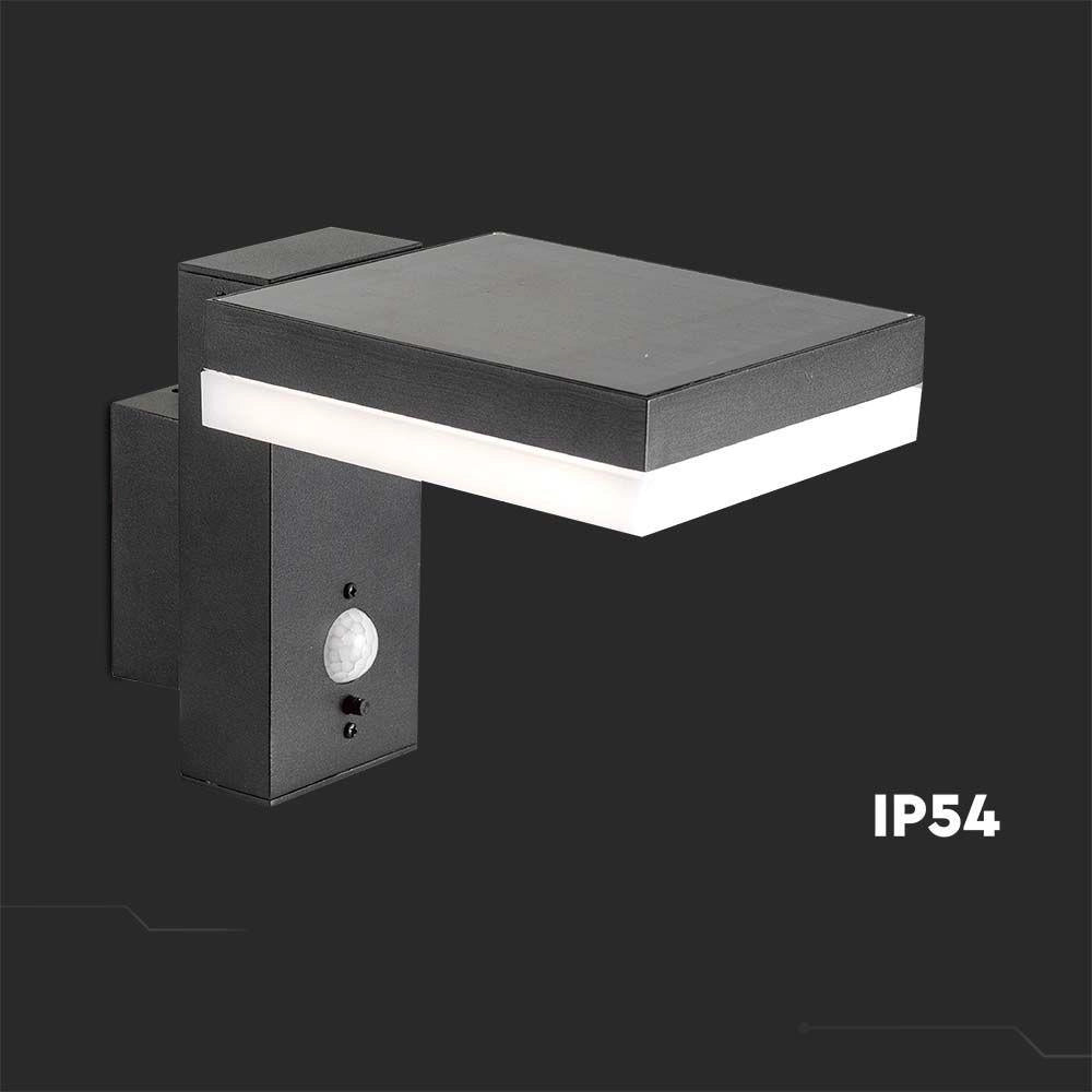 Applique solare esterna con sensore 5,5W 220lm V-TAC 3000K 10402