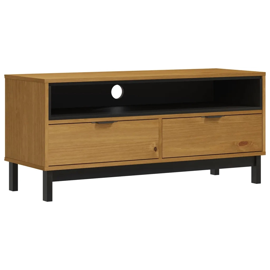 Mobile TV FLAM 110x40x50 cm in Legno Massello di Pinocod mxl 78976