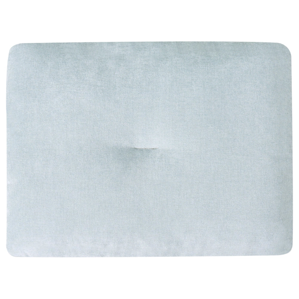 Divano angolare moderno con bracciolo sinistro Rivestimento in lino sintetico idrorepellente Gambe in ferro nero con cuscini grigio