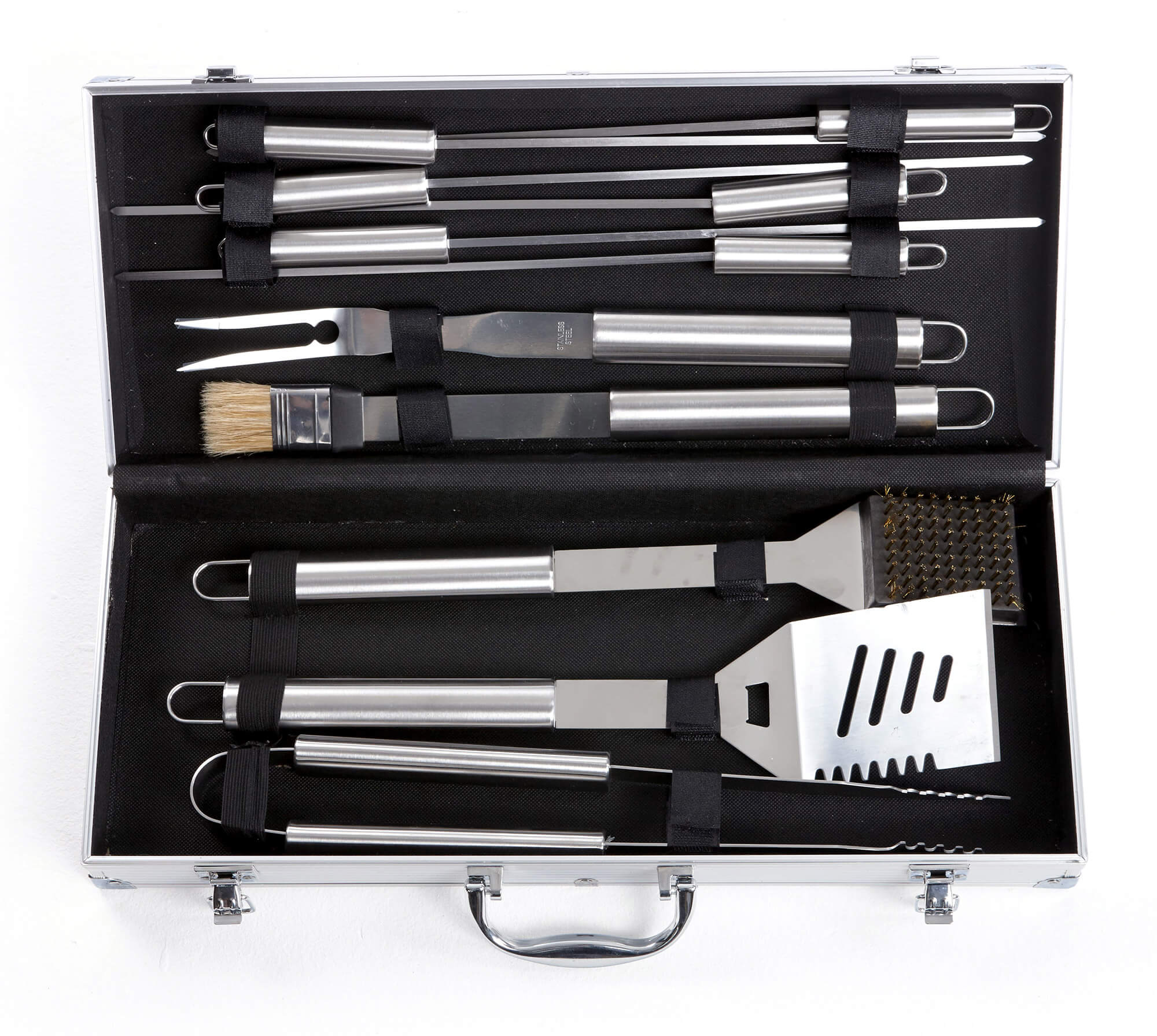 Set 11 Utensili Accessori per Barbecue con Valigetta