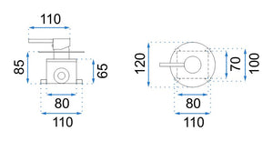 Set Doccia Rea Lugano Black + Box