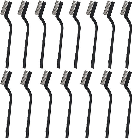 Set di pennelli in acciaio inox - 15 pezzi - Ergonomico