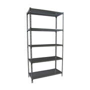 Scaffale in metallo Simon Rack senza viti colore antracite 5 ripiani 2000x1100x500 mm Made in Spain
