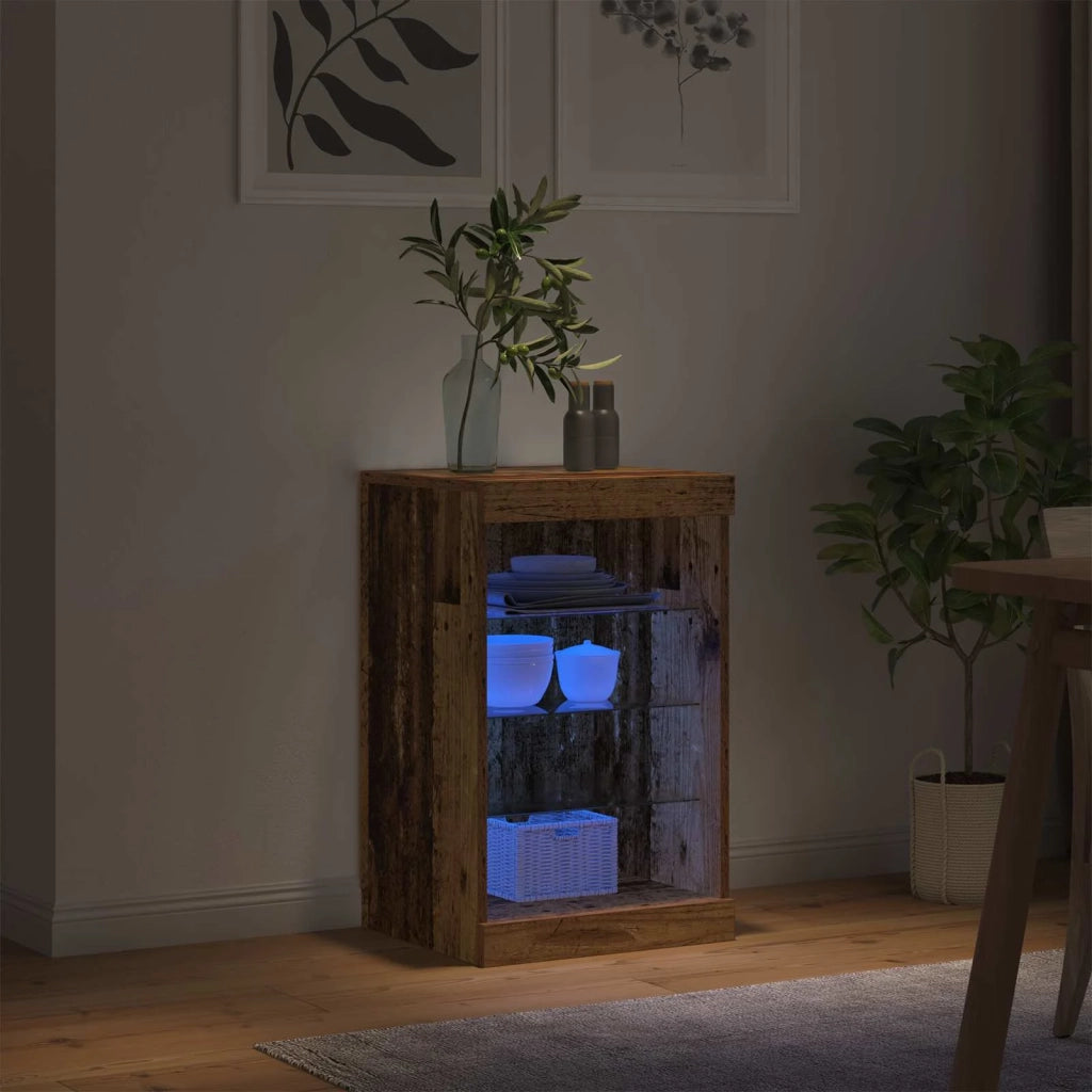 Credenza | Madia LED Legno vecchio 41 x 37 x 67 cm Legno multistrato