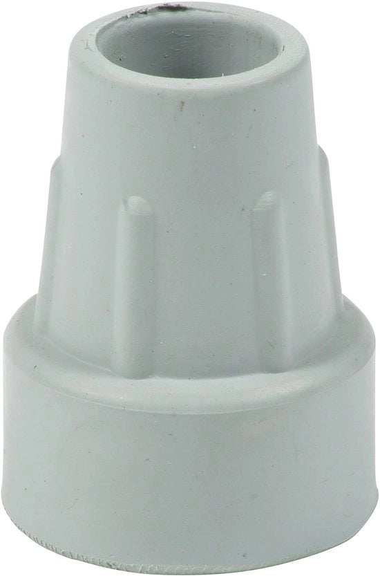 Set di coperture in gomma durevole - Base circolare rialzata (tipo Z) - 10 pezzi - Adatti per diametri di tubo 18/19 mm - Rinforzati con inserto metallico - Adattatore per bastone da passeggio
