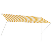 Tenda da Sole | Tenda parasole Retrattile 300x150 cm Giallo e Bianco