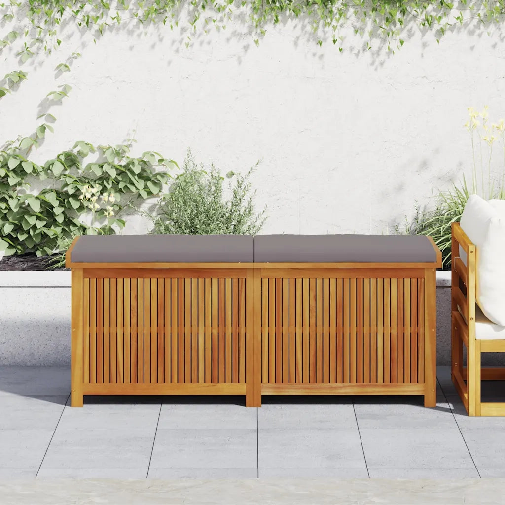 vidaXL Scatola Cuscini da Esterno 150x50x60,5 cm Legno Massello Acacia