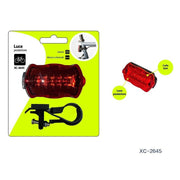 Trade Shop - Luce Posteriore A Batteria Fanale Per Bici Attacco Universale Con Gancio Xc-2645 -