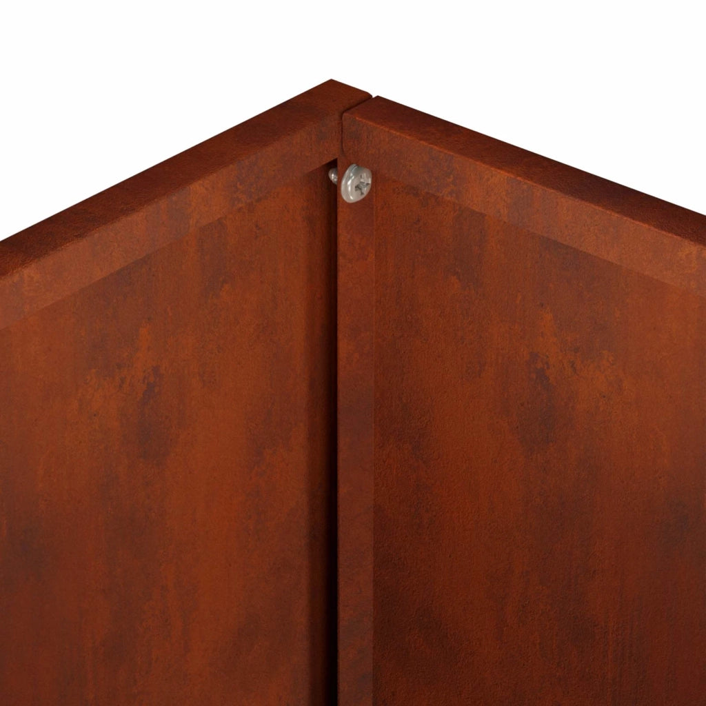 Vaso da giardino 2 pz Ruggine 40 x 30 x 40 cm Acciaio Corten 8005483