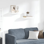 Scaffali a Parete 2 pz Bianco Lucido 40x23x3,8 cm in MDF cod mxl 46147