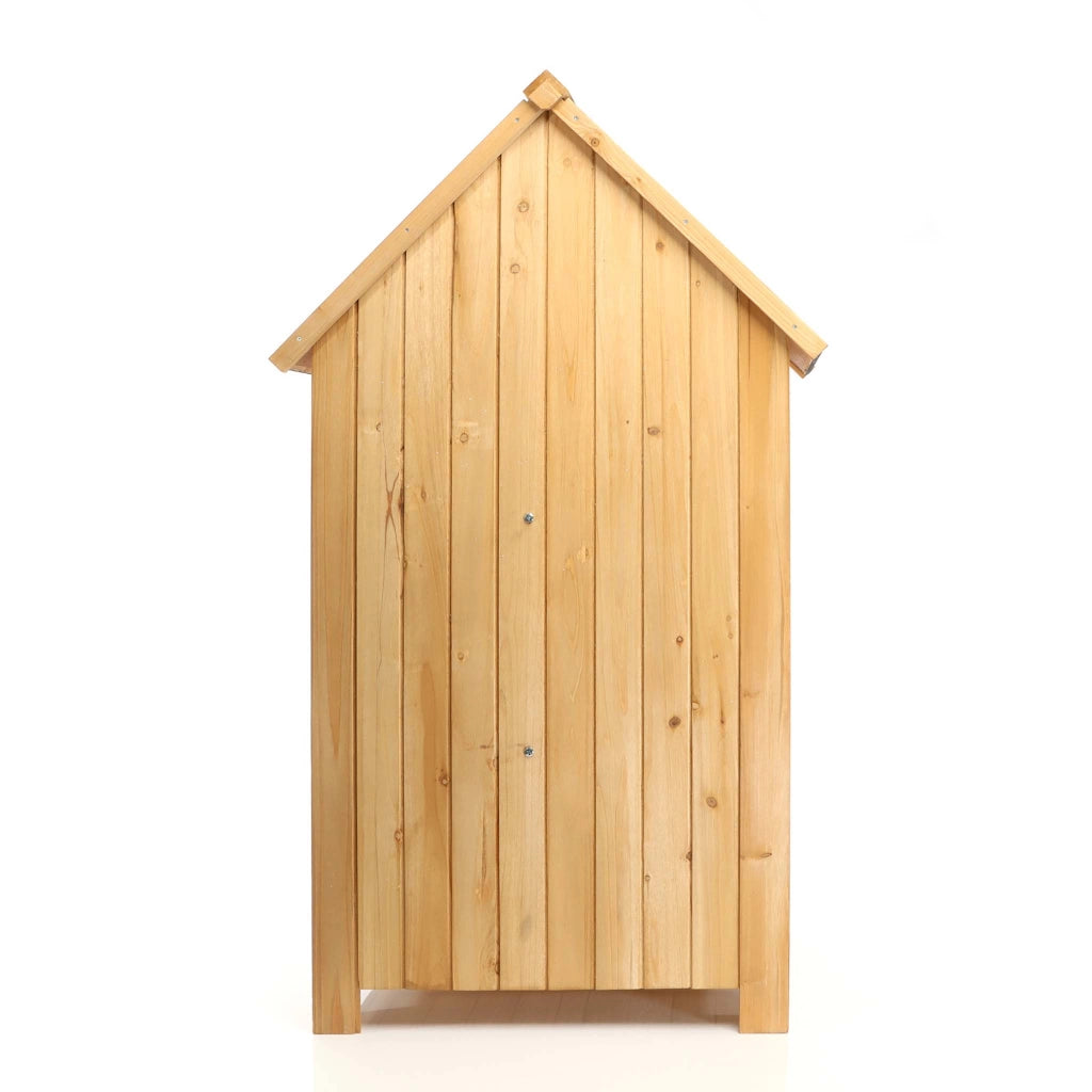 Armadio da giardino a casetta In legno d'abete con tetto in bitume 770x540x1370 mm Per esterni