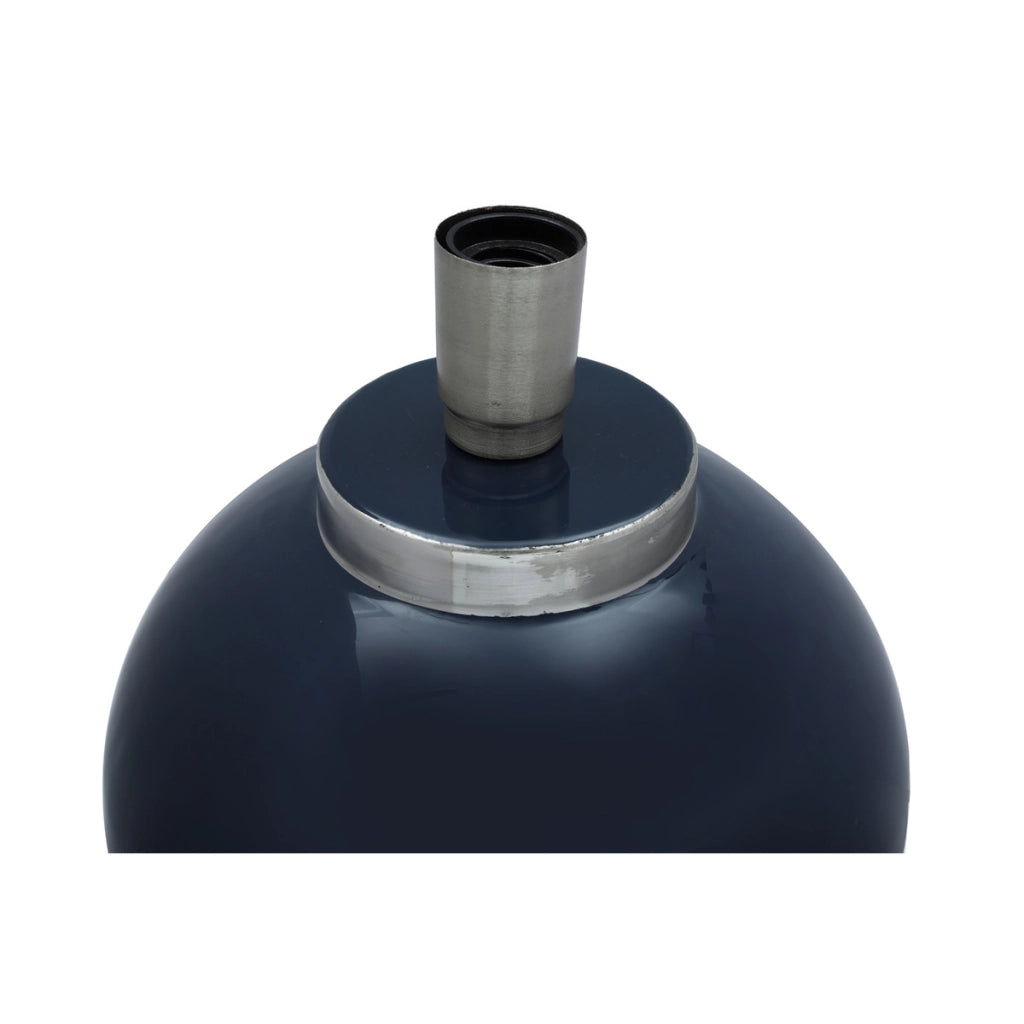 Lampada da tavolo Art Deco 100 blu scuro e argento