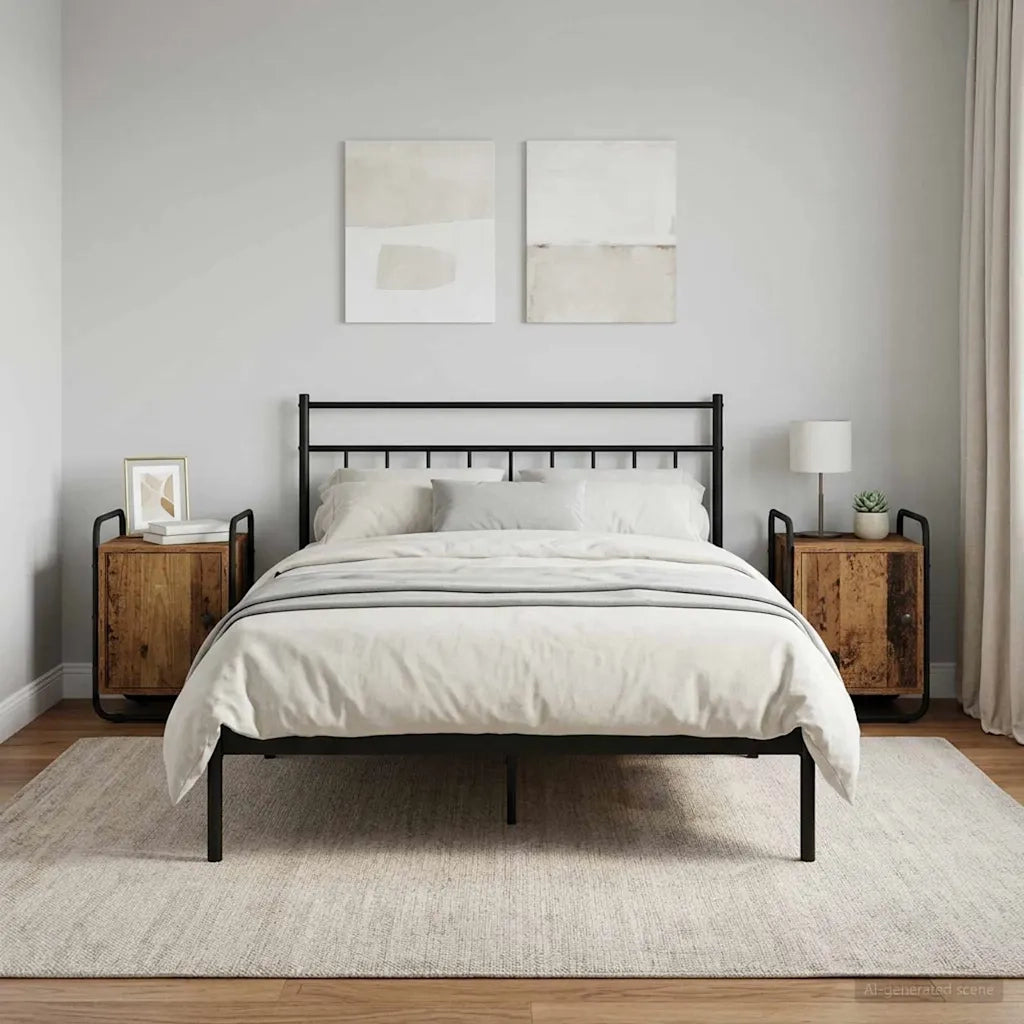 Armadio da Notte 2 pz Legno antico Legno ingegnerizzato 8007608