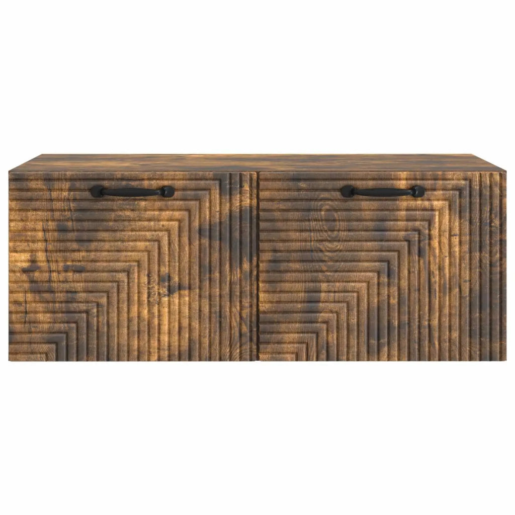 Mobile Porta TV da Muro Rovere Fumo 78,5 x 41 x 30 cm
