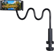 Supporto per smartphone flessibile con collo di cigno e braccio 360° girevole per iPhone, Samsung - Supporto per letto - Supporto per telefono regolabile - Adatto per smartphone da 4-6,5 pollici
