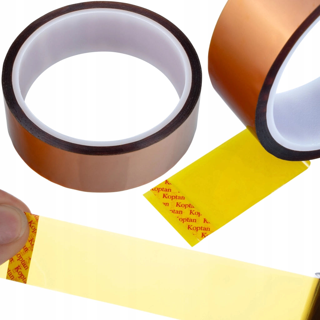 Nastro Kapton 40mm x 33m – Alta Resistenza Termica 240°C | Spessore 0,05mm, Adesivo Silicone