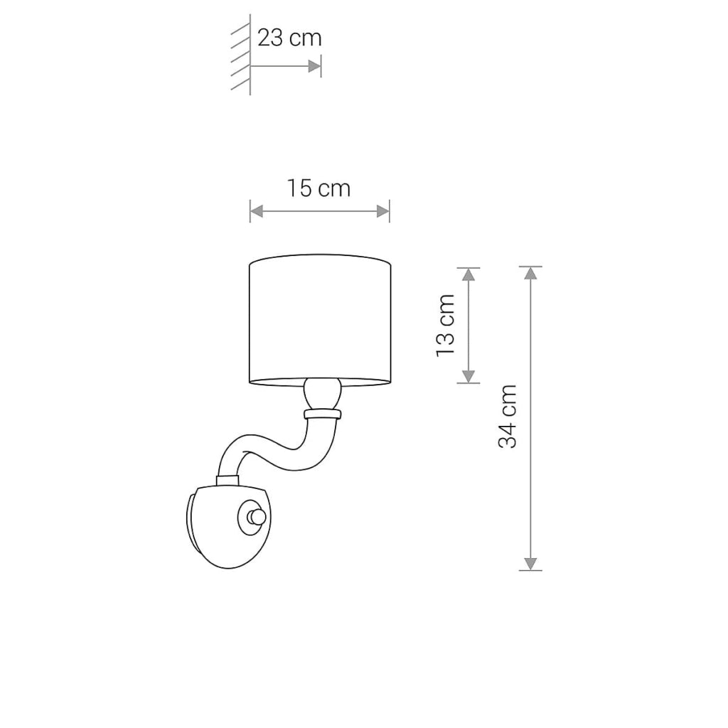 Applique da parete Nowodvorski Newport 8157 bianca E14