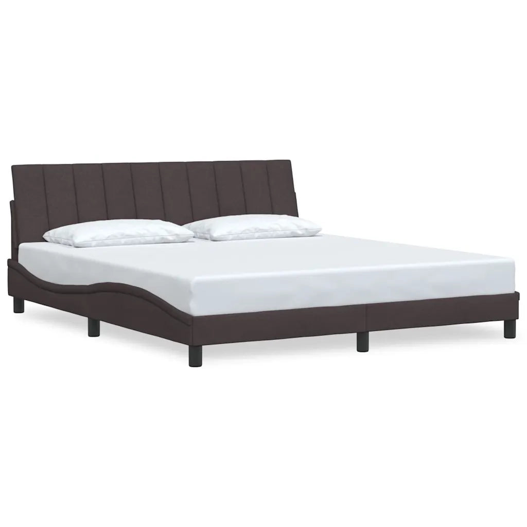 Giroletto senza Materasso Hanko Marrone Scuro 180x200 cm Tessuto 3310408