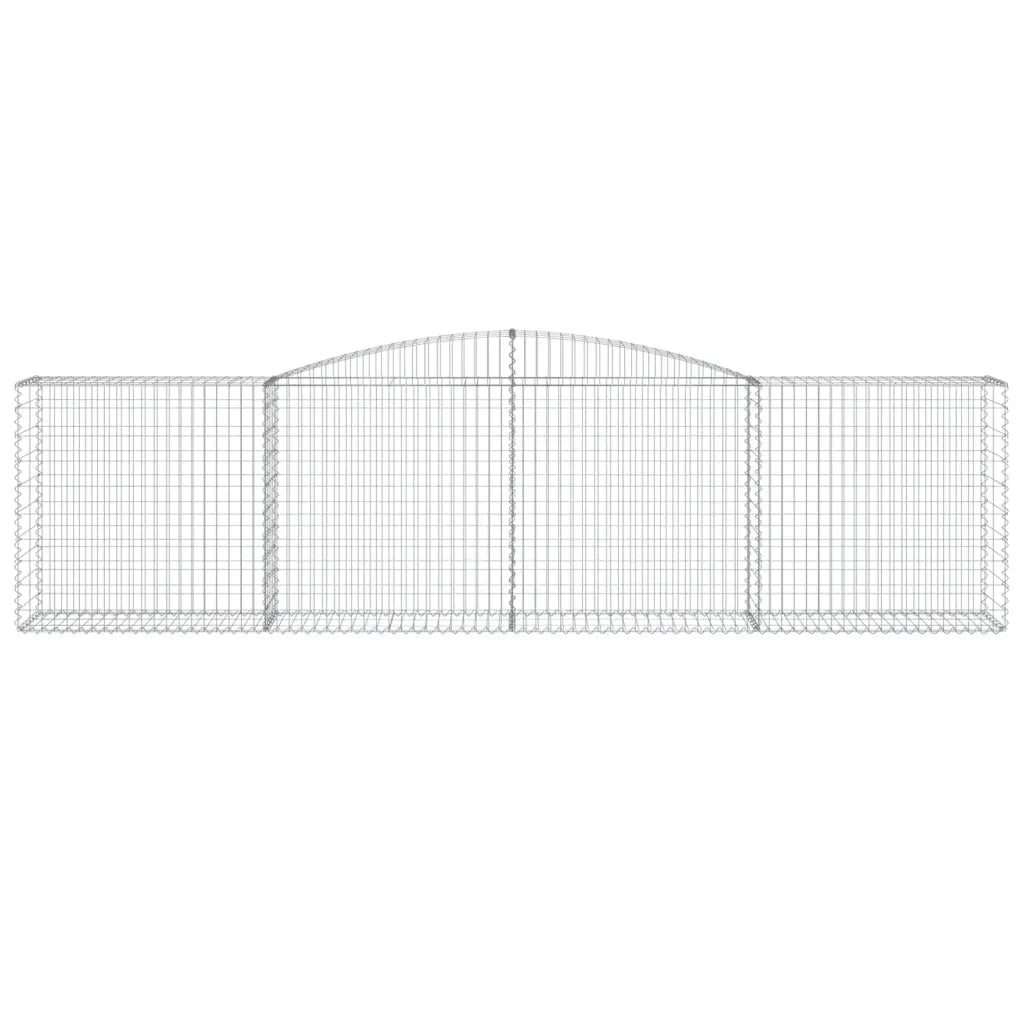 Cesti Gabbioni ad Arco 6 pz 400x50x100/120 cm Ferro Zincato 3147000