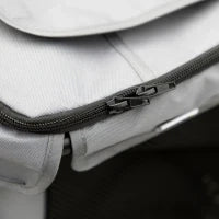 Carrello per Cani con Cuscino, 3 Tasche Laterali, Pieghevole, Carrello per Cani, 102 cm x 62 cm x 105 cm, Grigio