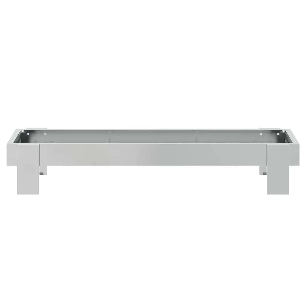 Mangiatoia per polli Argento 80 x 28 x 13.5 cm Acciaio zincato CFW5925831
