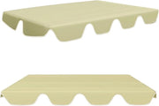 Tetto per sedia oscillante, copertura tetto universale, fodero tetto in contrasto, tetto copertura, impermeabile e protezione UV, dimensioni (142 x 120 x 15 cm, beige)