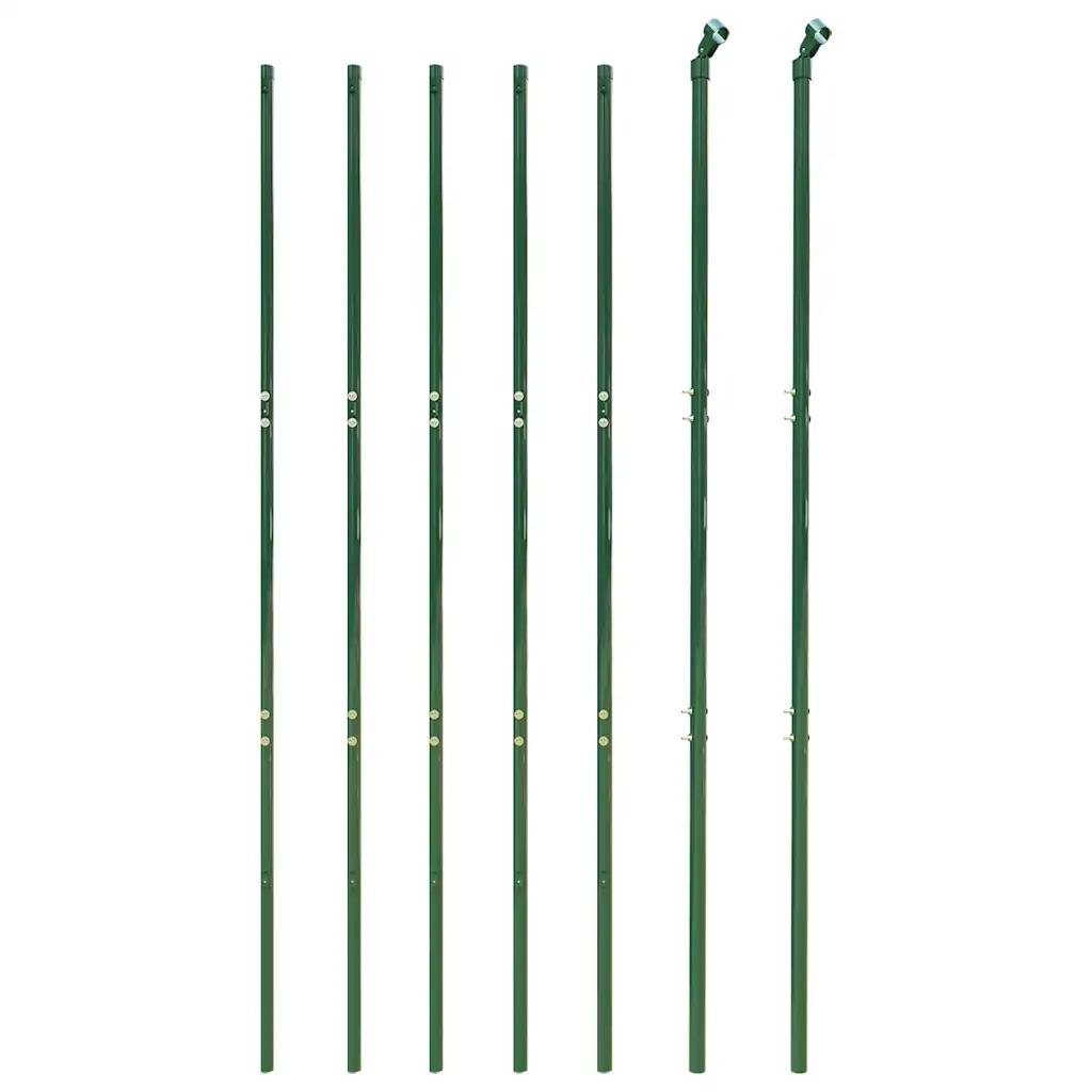 Recinzione Metallica Verde 2x10 m in Acciaio Zincatocod mxl 80671