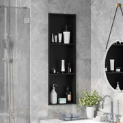 Nicchia per doccia Nero 92 x 32 x 10 cm Acciaio inossidabile 42012678