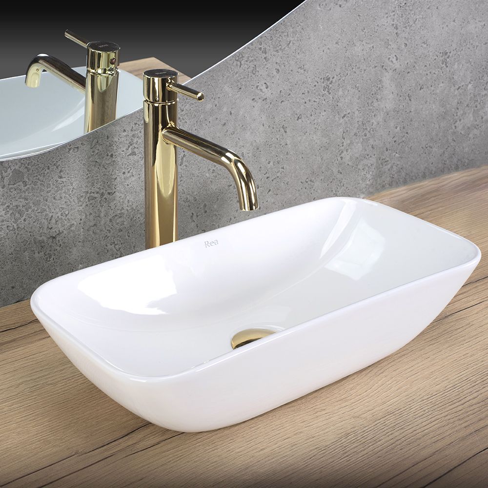 Lavabo Da Appoggio In Ceramica Rea Maria