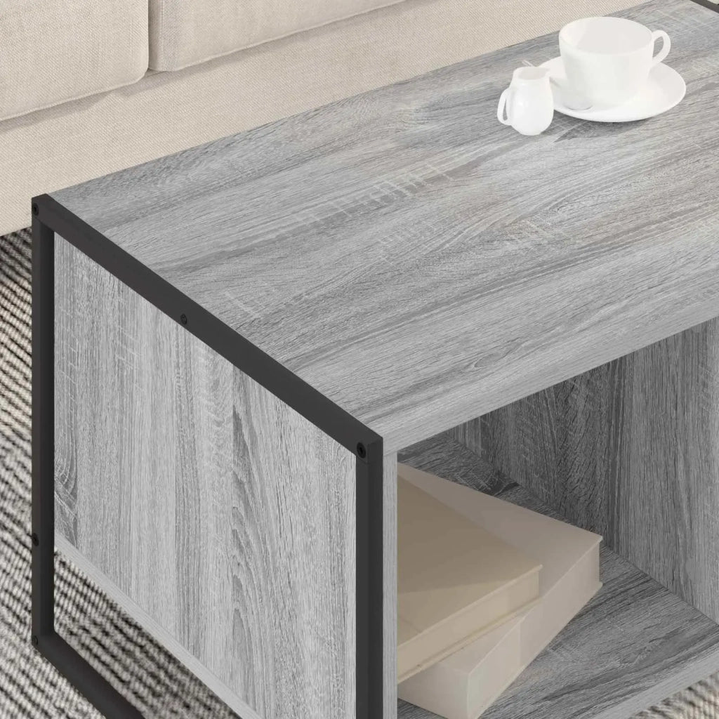 Tavolino da salotto Grigio Sonoma 80 x 50 x 40 cm 886435