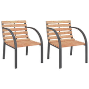 Sedie da Giardino 2 pz in Legno