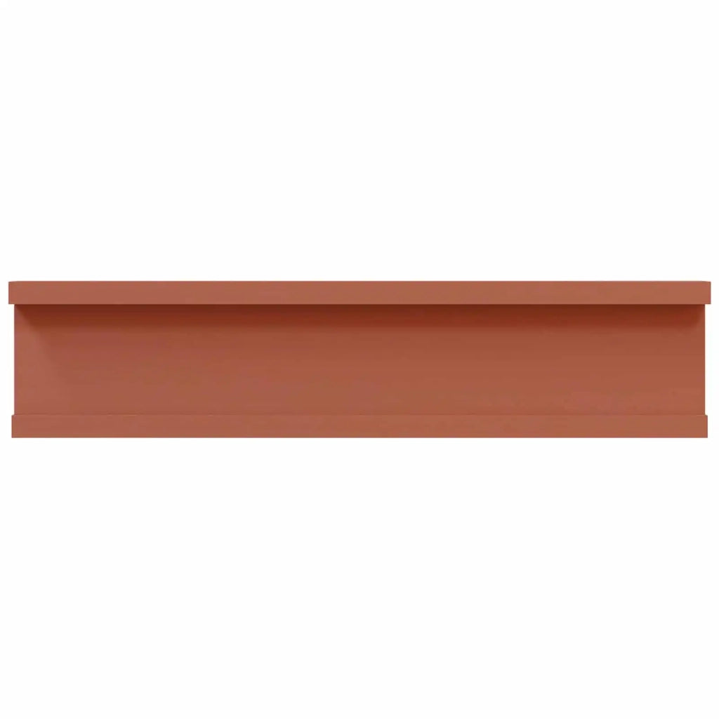 Scaffale da parete 2 pcs Rosso 40 x 9 x 3 cm Legno multistrato