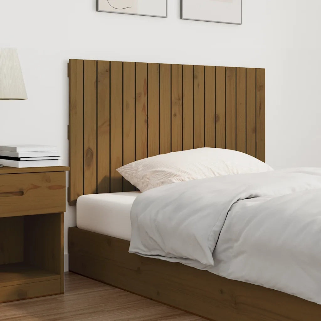Testiera | Testata da Parete Ambra 108x3x60 cm in Legno Massello di Pino