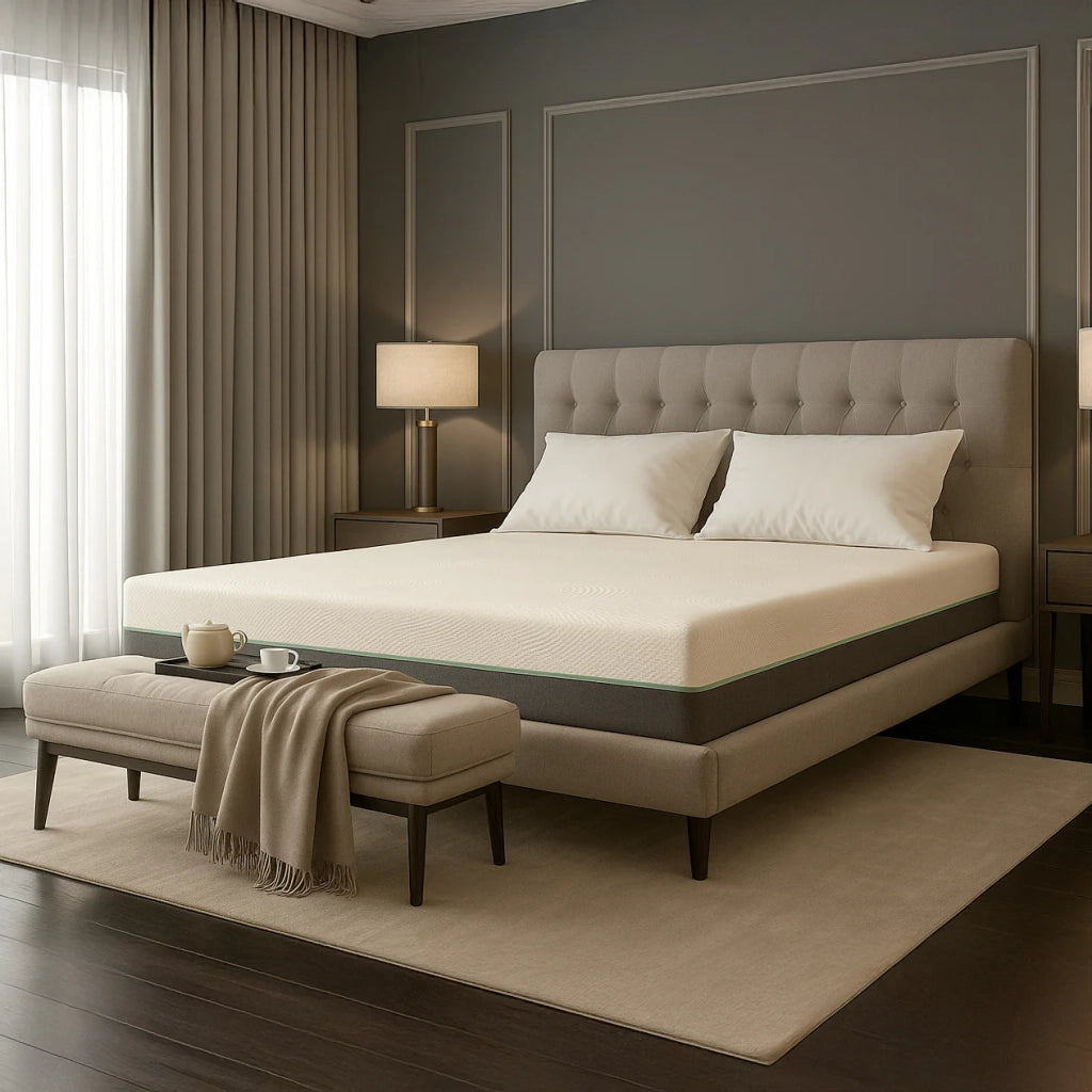 Materasso 140x200 Molle e Memory Foam Alto 25 cm | Anallergico, Traspirante, Sfoderabile | Prodotto in Italia