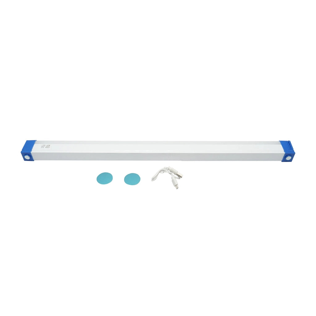 Lampada LED 60W, 6500K con impugnatura magnetica e batteria ricaricabile 3600mAh 520x23x38mm IP20