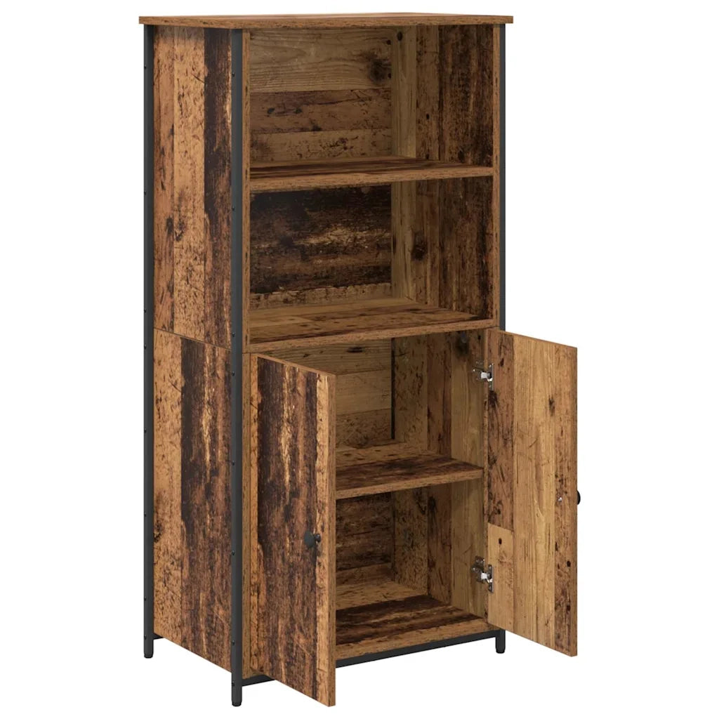 Credenza | Madia | Buffet da pranzo | Armadio da pranzo Legno vecchio 62 x 36 x 121,5 cm Legno multistrato
