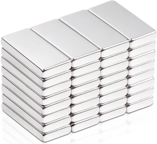 32 pezzi di magneti forti, 20 x 10 x 3 mm magneti di neodimio magneti extra forti, magneti per lavagne magnetiche, magneti superforti di terra rara, magneti rettangolari per armadi cucina, ufficio, lavagna bianca magneti pannelli magnetici
