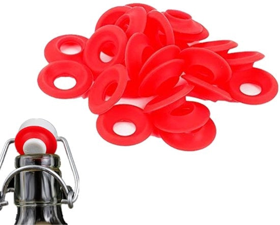 Gomme di Gomma 25pz - Gomme in Silicone - Per Lavaggio di Bottiglie - Sicuri e Duraturi - Facili da Sostituire - Non Tossici e Flessibili - Gomme per Bottiglie