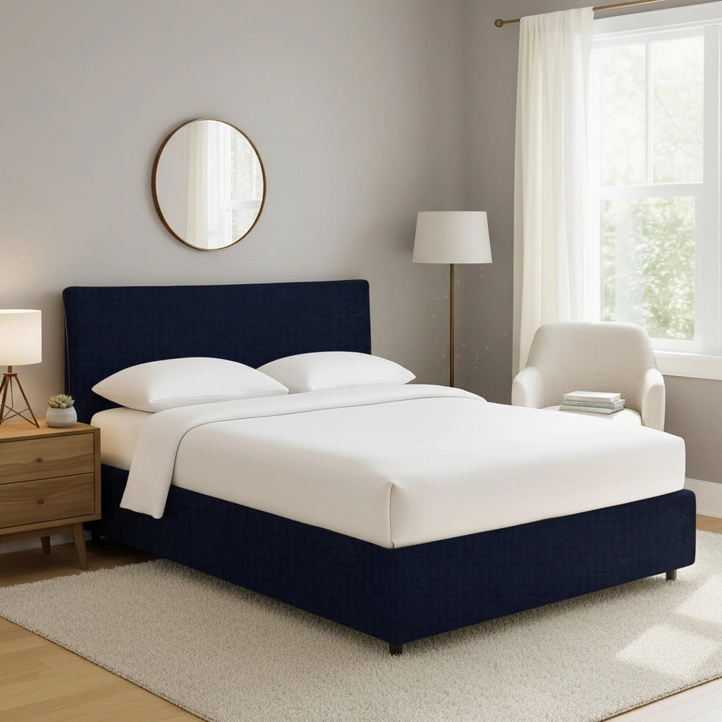 Staines, Letto Singolo Sfoderabile Made in Italy, Viola Scuro