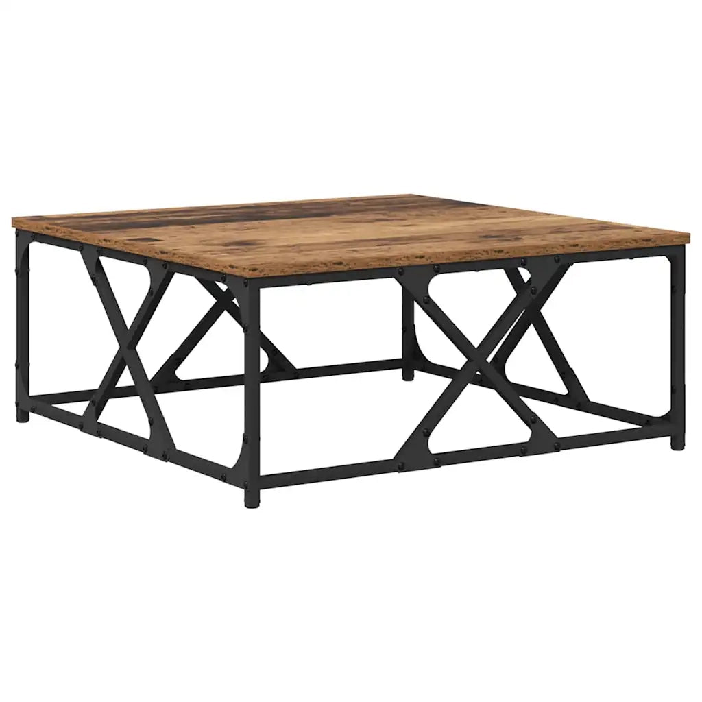 Tavolino da salotto | Tavolino da caff¨¨ | Tavolino da Soggiorno Legno vecchio 70 x 70 x 30 cm