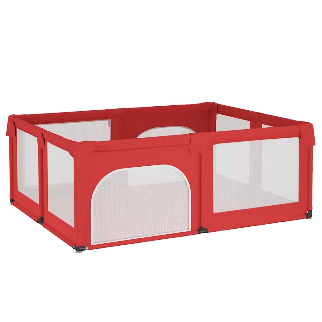 Box per Bambini con 2 Porte Rosso in Tessuto Oxford CFW4436664