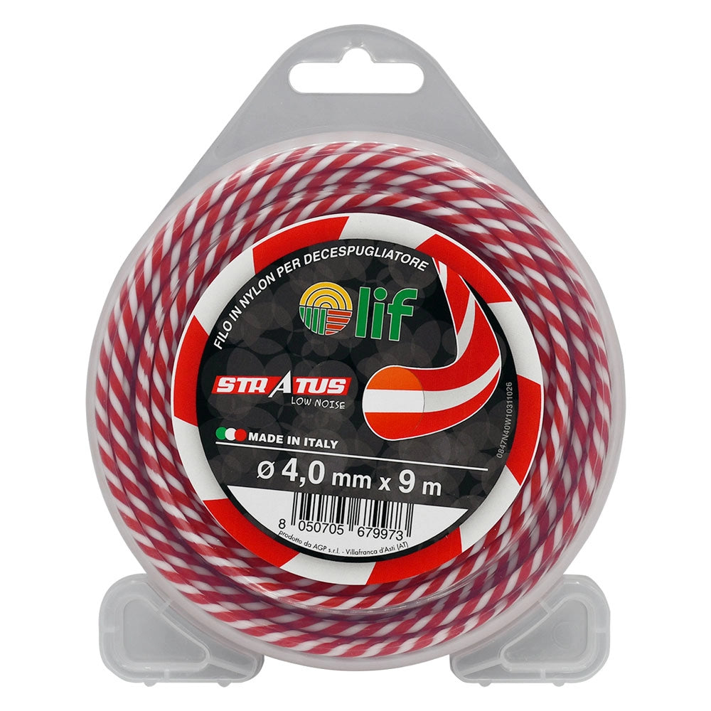FILO PROFESSIONALE SILENZIATO 'STRATUS' quadro elicoidale mm 4,0 mt 9